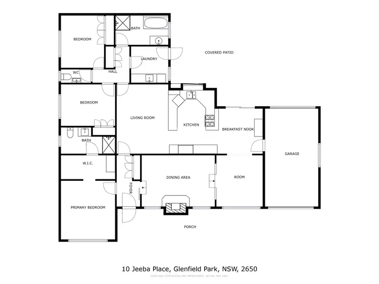 Floorplan of Homely house listing, 10 Jeeba Place, Glenfield Park NSW 2650