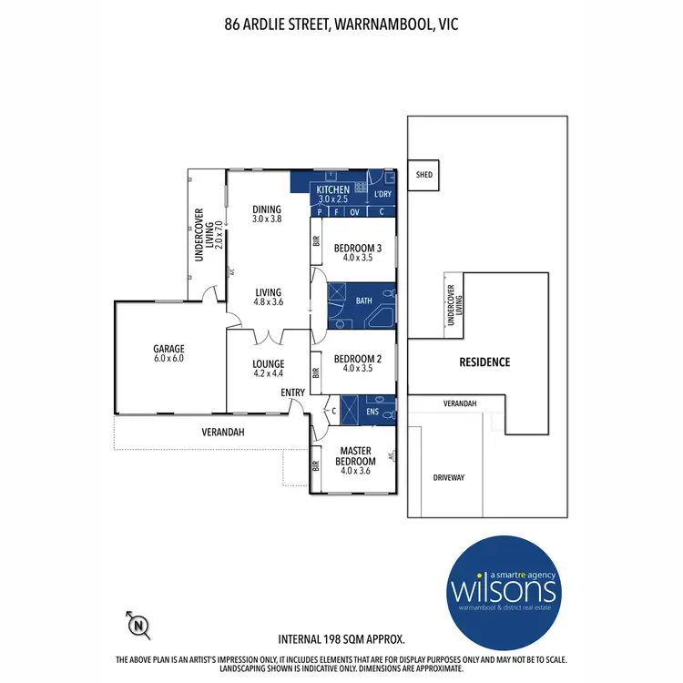 Floorplan of Homely house listing, 86 Ardlie Street, Warrnambool VIC 3280
