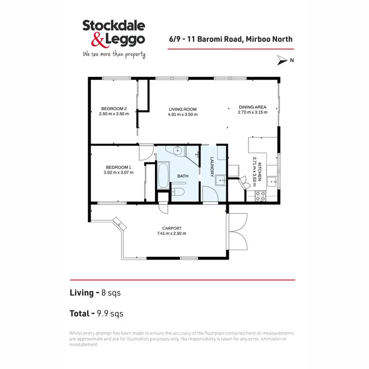 Floorplan of Homely unit listing, 6/9-11 Baromi Road, Mirboo North VIC 3871