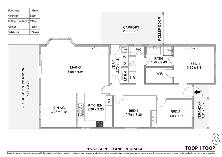 Floorplan of Homely house listing, 12/3-5 Sophie Lane, Pooraka SA 5095