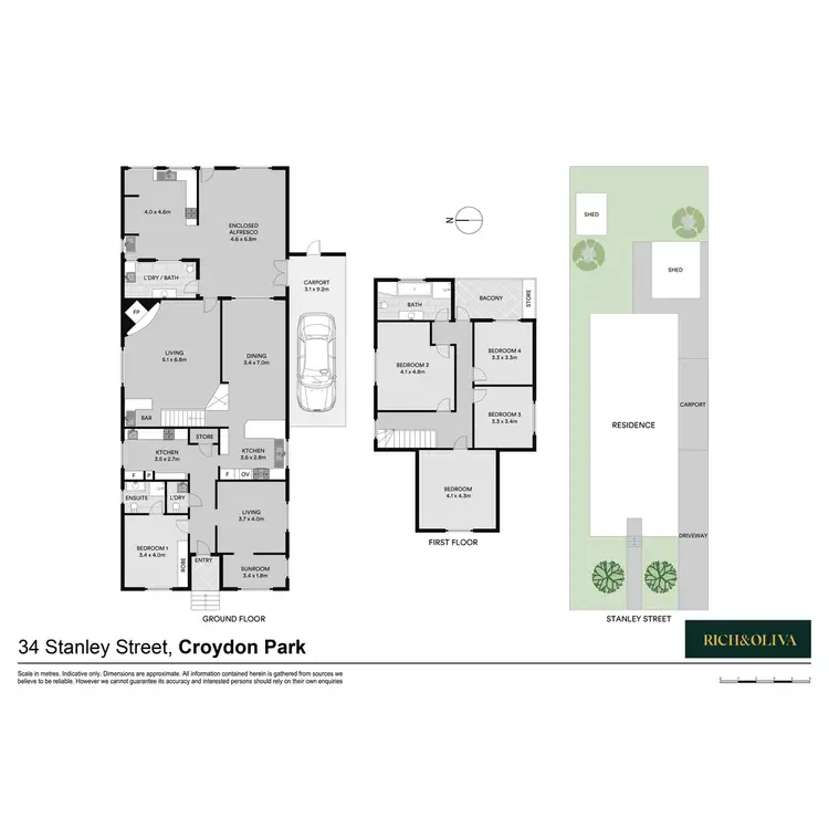 Floorplan of Homely house listing, 34 Stanley Street, Croydon Park NSW 2133