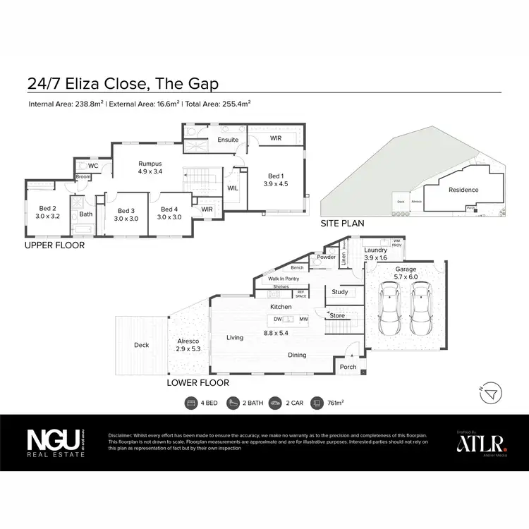 Floorplan of Homely house listing, 24/7 Eliza Close, The Gap QLD 4061