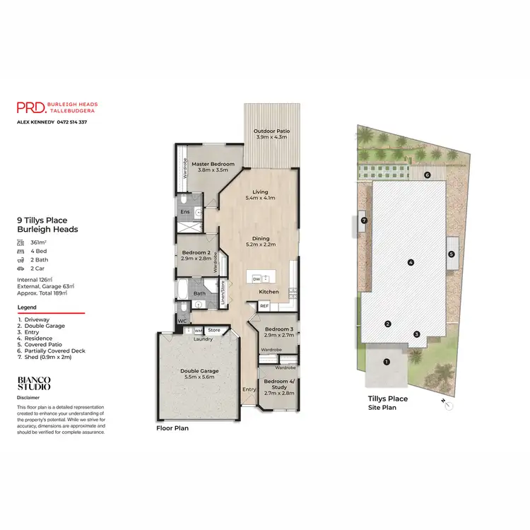 Floorplan of Homely house listing, 9 Tillys Place, Burleigh Heads QLD 4220