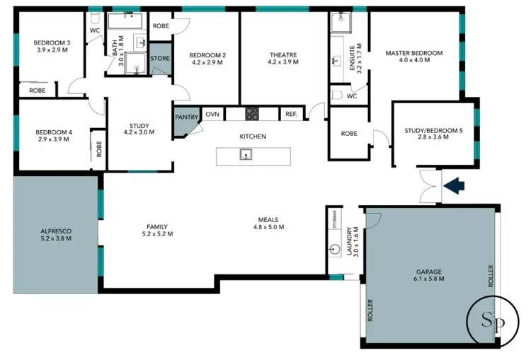 Floorplan of Homely house listing, 16 Senecio Way, Halls Head WA 6210