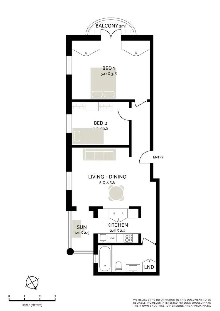 Floorplan of Homely apartment listing, 8/10-12 Farrell Avenue, Darlinghurst NSW 2010