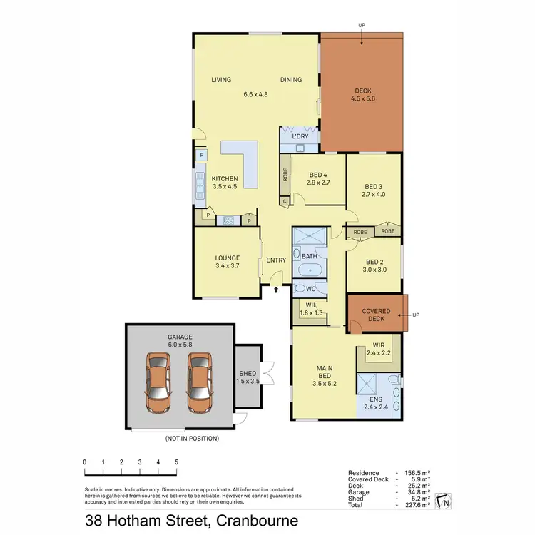 Floorplan of Homely house listing, 38 Hotham Street, Cranbourne VIC 3977