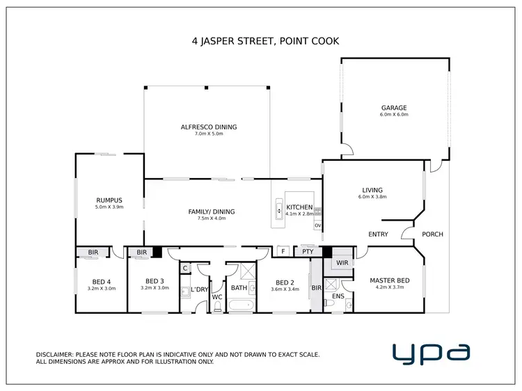 Floorplan of Homely house listing, 4 Jasper Street, Point Cook VIC 3030