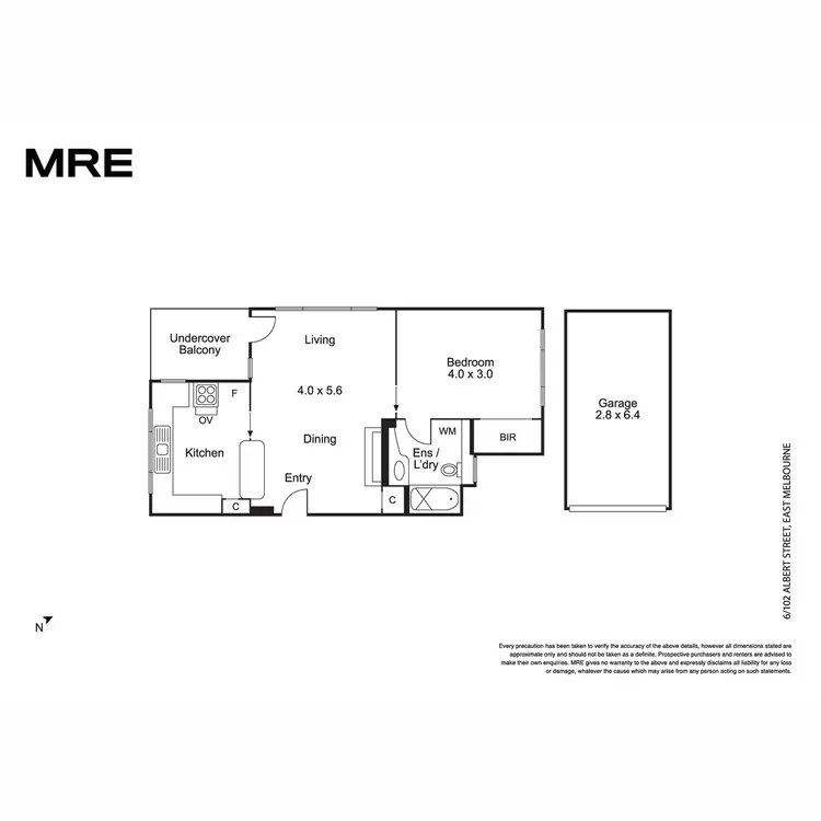 Floorplan of Homely apartment listing, 6/102 Albert Street, East Melbourne VIC 3002