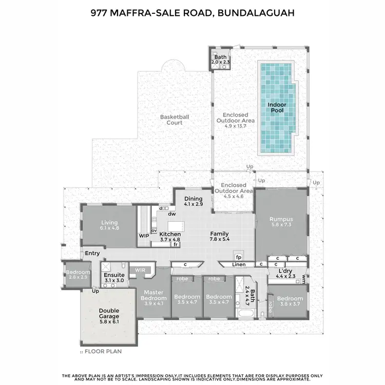 Floorplan of Homely rural property listing, 977 Maffra-Sale Road, Bundalaguah VIC 3851