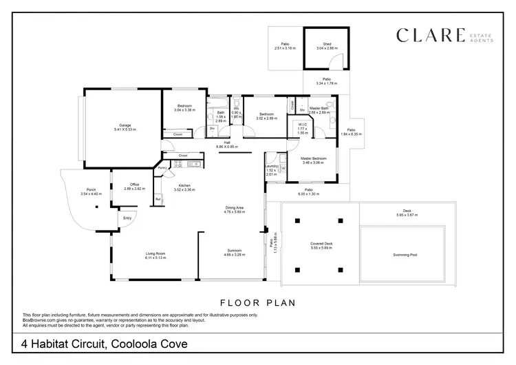 Floorplan of Homely house listing, 4 Habitat Circuit, Cooloola Cove QLD 4580