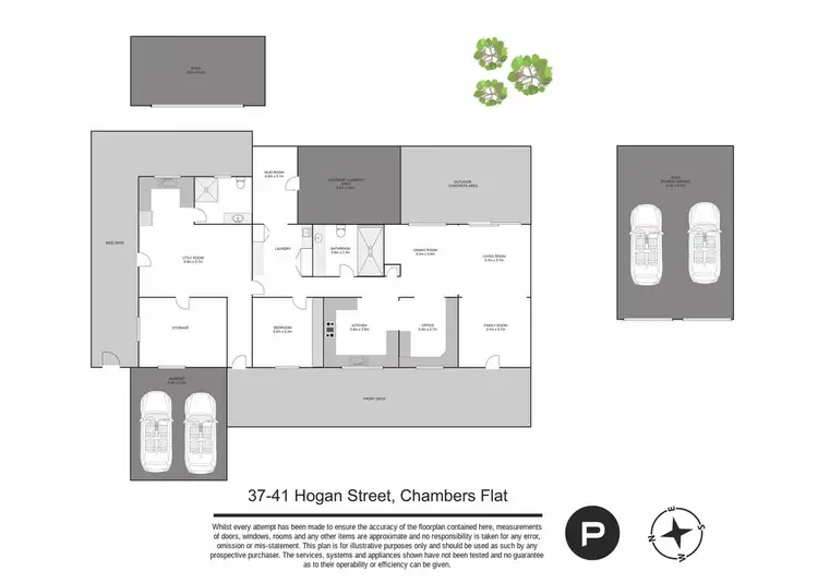 Floorplan of Homely rural property listing, 37-41 Hogan Street, Chambers Flat QLD 4133