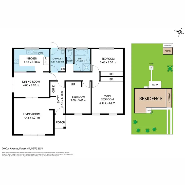 Floorplan of Homely house listing, 20 Cox Avenue, Forest Hill NSW 2651