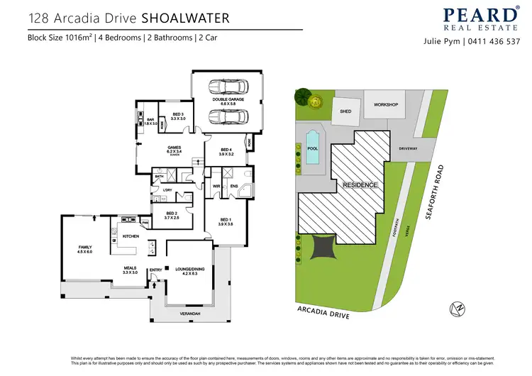 Floorplan of Homely house listing, 128 Arcadia Drive, Shoalwater WA 6169