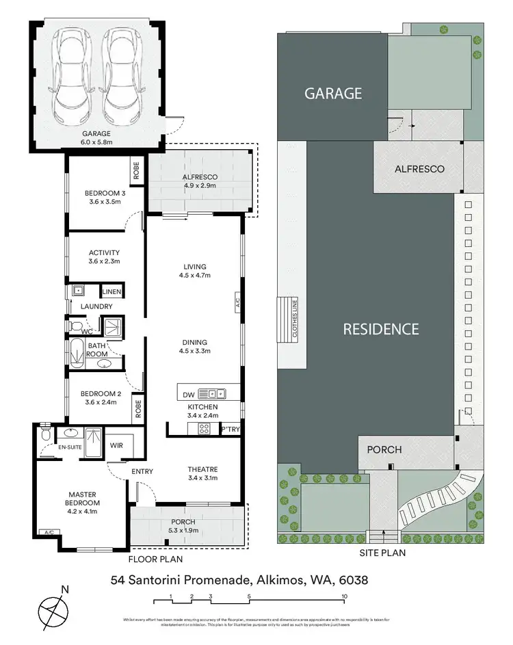 Floorplan of Homely house listing, 54 Santorini Promenade, Alkimos WA 6038