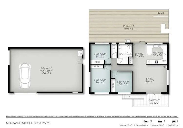 Floorplan of Homely house listing, 5 Edward Street, Bray Park NSW 2484