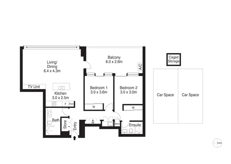 Floorplan of Homely apartment listing, 601/5 Northcote Street, Mortlake NSW 2137