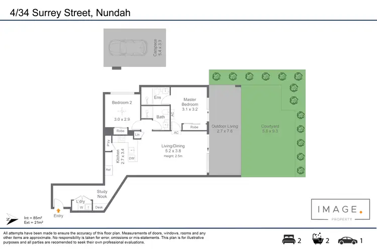 Floorplan of Homely unit listing, 4/34 Surrey Street, Nundah QLD 4012