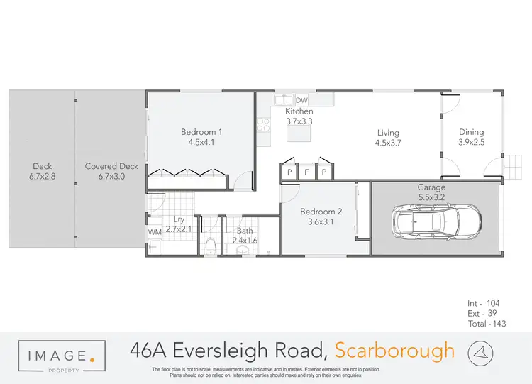Floorplan of Homely house listing, 46a Eversleigh Road, Scarborough QLD 4020