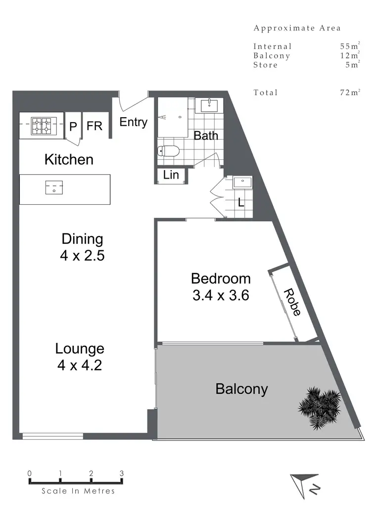 Floorplan of Homely apartment listing, 1/1 Kyle Way, Claremont WA 6010