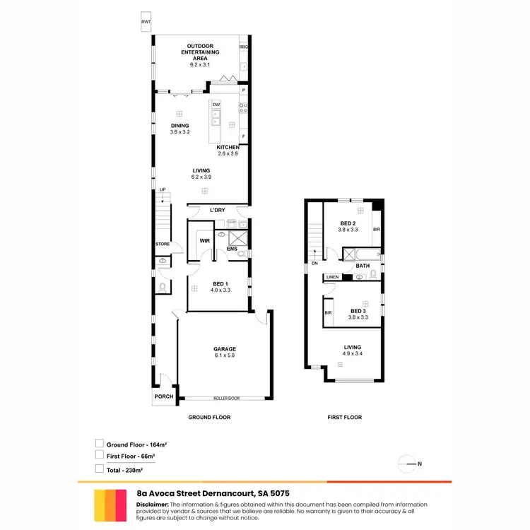 Floorplan of Homely house listing, 8A Avoca Street, Dernancourt SA 5075