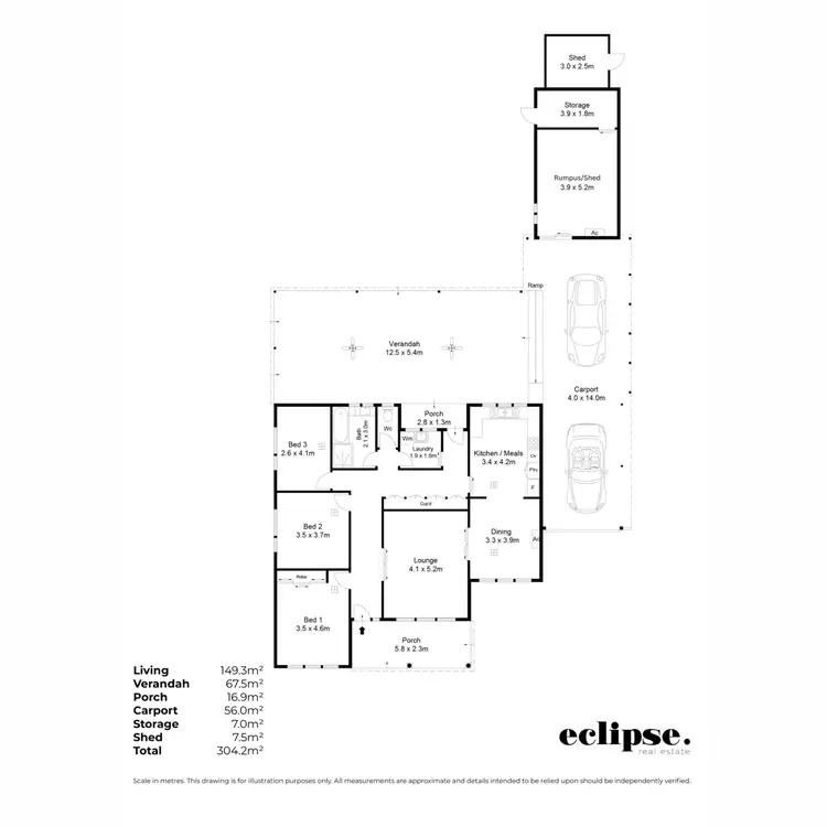 Floorplan of Homely house listing, 5 Jarvis Drive, Hectorville SA 5073