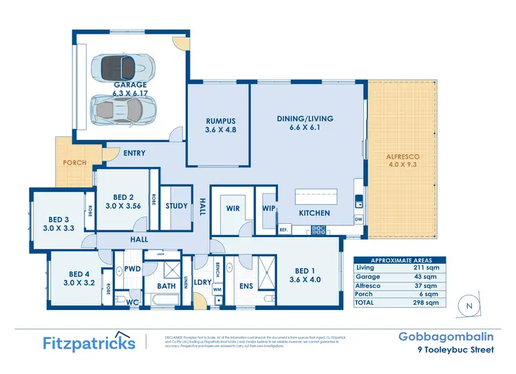 Floorplan of Homely house listing, 9 Tooleybuc Street, Gobbagombalin NSW 2650