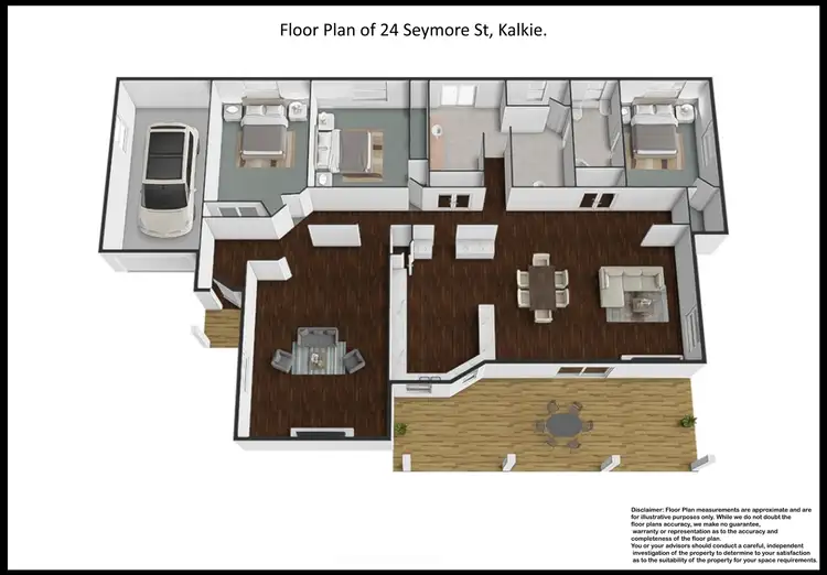 Floorplan of Homely house listing, 24 Seymore Avenue, Kalkie QLD 4670