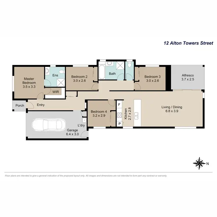 Floorplan of Homely house listing, 12 Alton Towers Street, Springfield Lakes QLD 4300