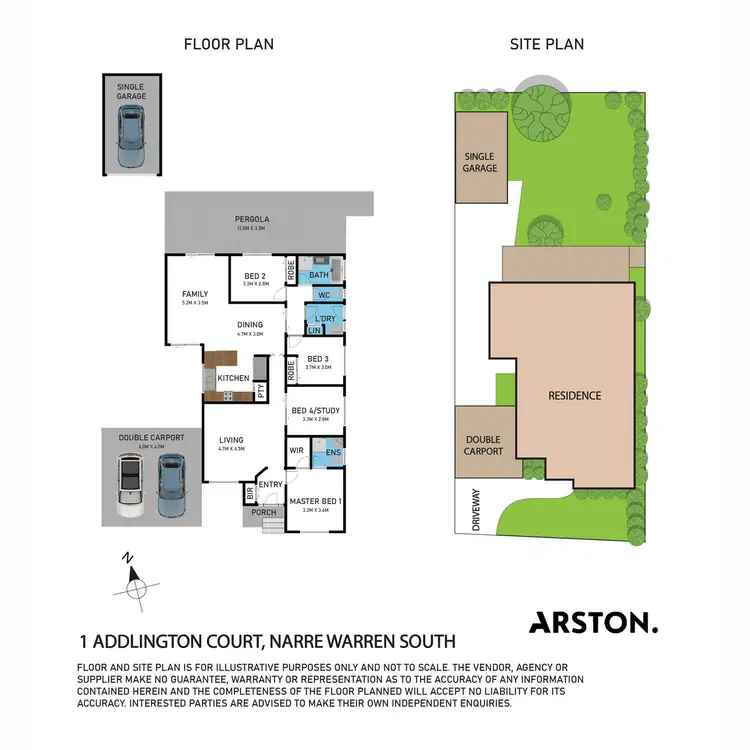 Floorplan of Homely house listing, 1 Addlington Court, Narre Warren South VIC 3805