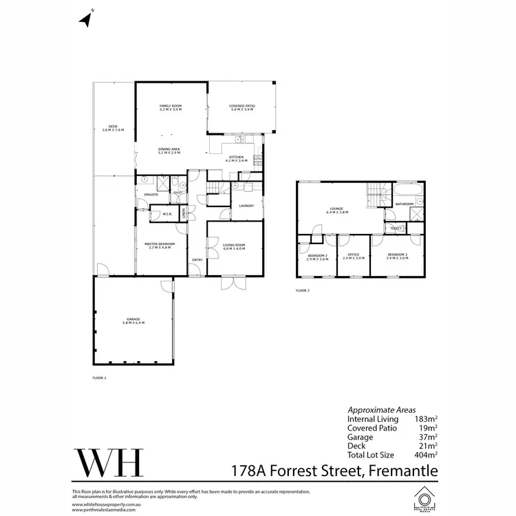 Floorplan of Homely house listing, 178A Forrest Street, Fremantle WA 6160