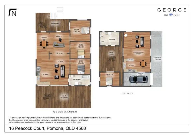 Floorplan of Homely house listing, 16 Peacock Court, Pomona QLD 4568