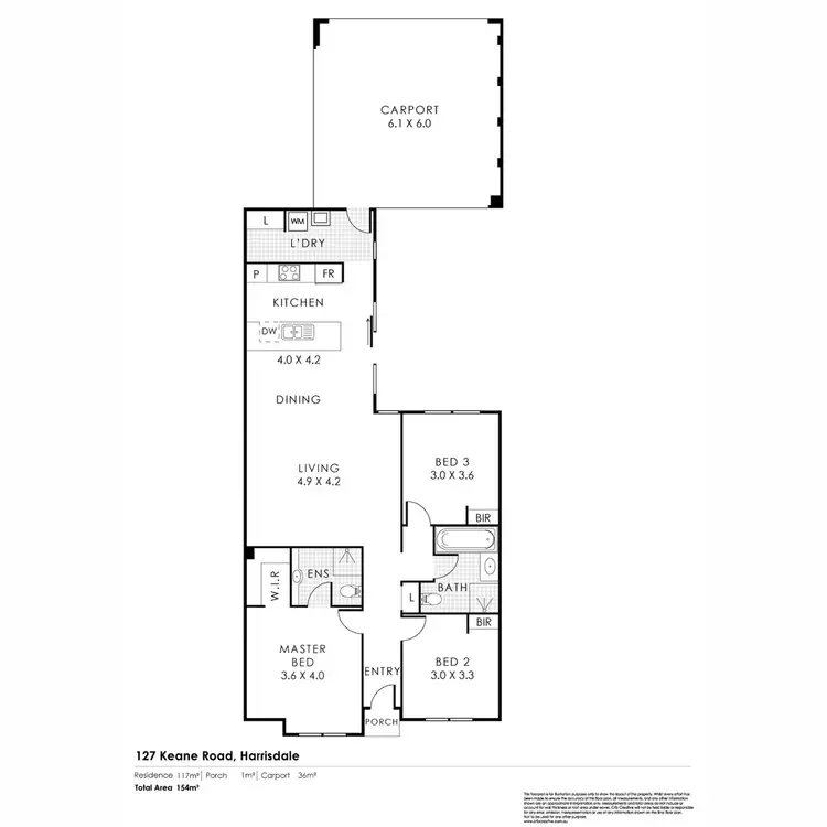 Floorplan of Homely house listing, 127 Keane Road, Harrisdale WA 6112