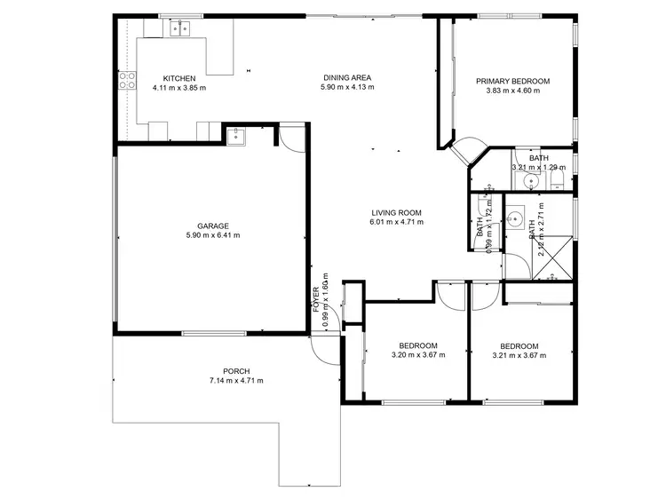Floorplan of Homely house listing, 2/158 Byrne Street, Millbank QLD 4670