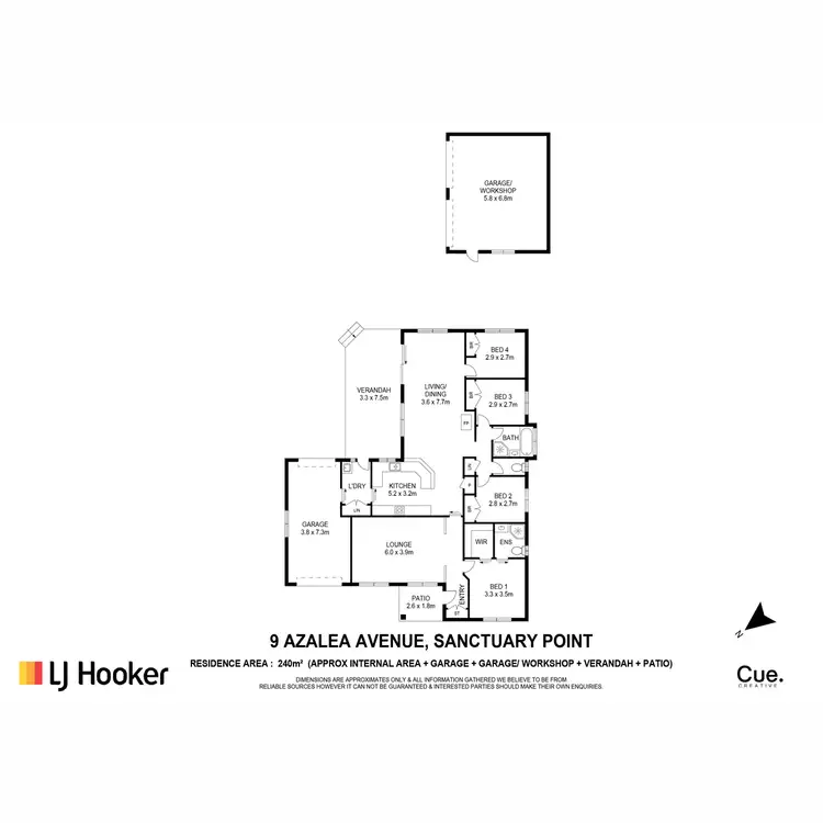 Floorplan of Homely house listing, 9 Azalea Avenue, Sanctuary Point NSW 2540
