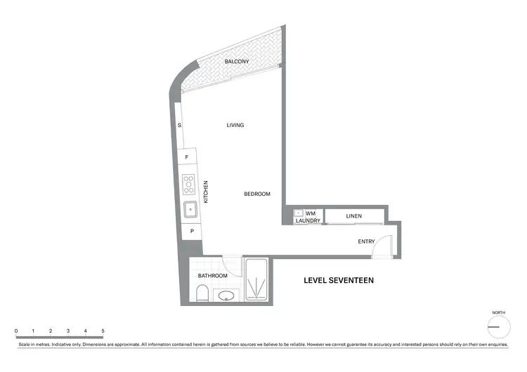Floorplan of Homely apartment listing, 1701/160 King Street, Sydney NSW 2000