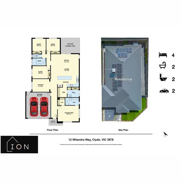 Floorplan of Homely house listing, 12 Wilandra Way, Clyde VIC 3978