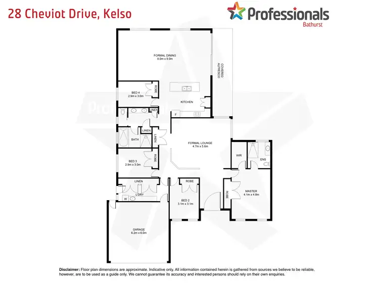 Floorplan of Homely house listing, 28 Cheviot Drive, Kelso NSW 2795