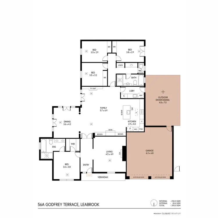 Floorplan of Homely house listing, 56A Godfrey Terrace, Leabrook SA 5068
