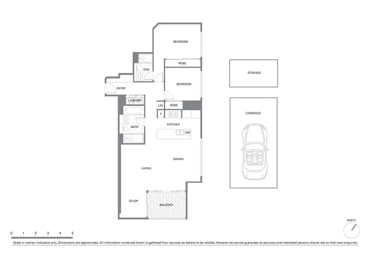 Floorplan of Homely apartment listing, 5A/6 Watermans Quay, Barangaroo NSW 2000