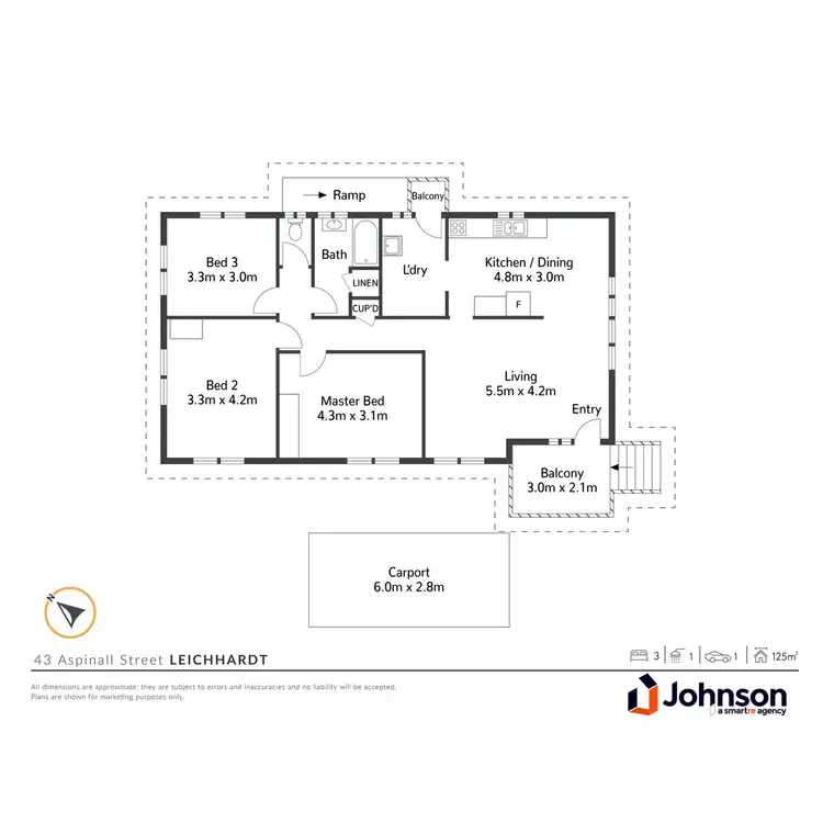 Floorplan of Homely house listing, 43 Aspinall Street, Leichhardt QLD 4305