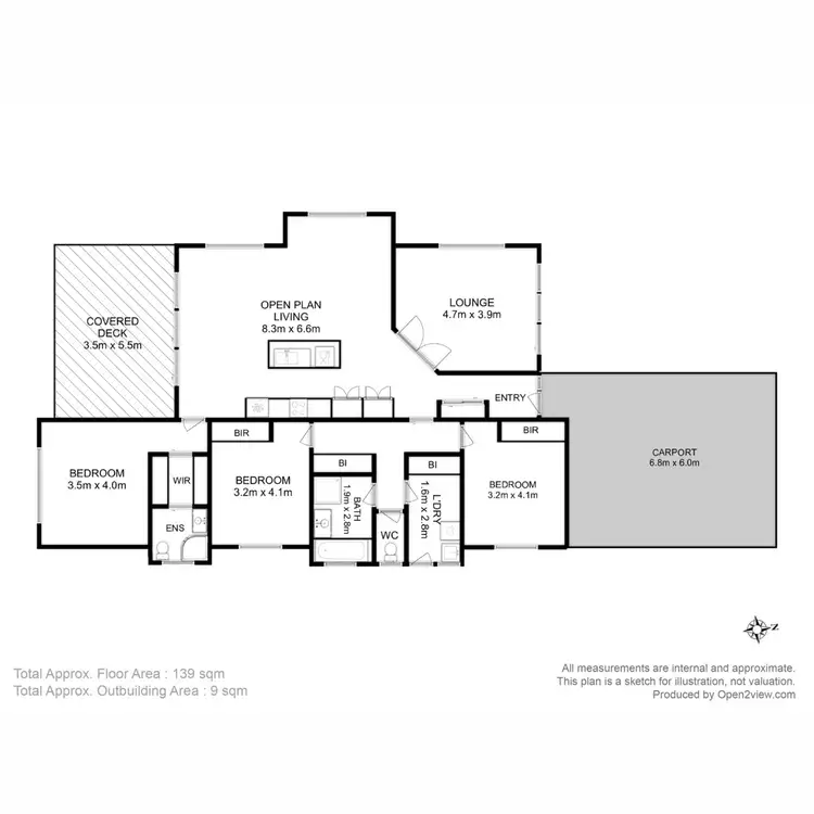 Floorplan of Homely house listing, 5 Manning Place, Sorell TAS 7172