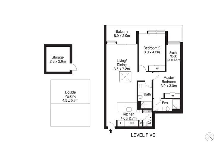 Floorplan of Homely apartment listing, 501/42C Formosa Street, Drummoyne NSW 2047