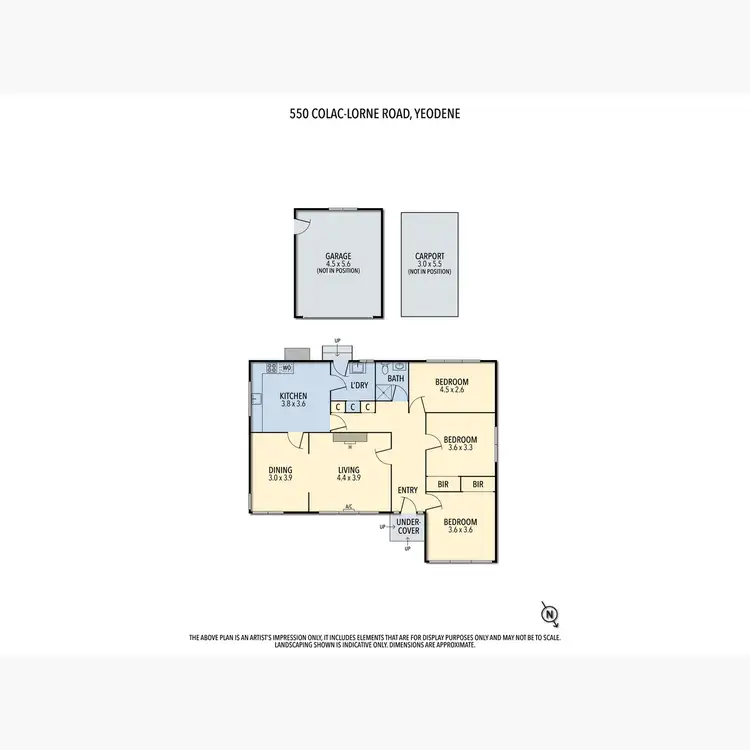 Floorplan of Homely rural property listing, 550 Colac-Lorne Road, Yeodene VIC 3249