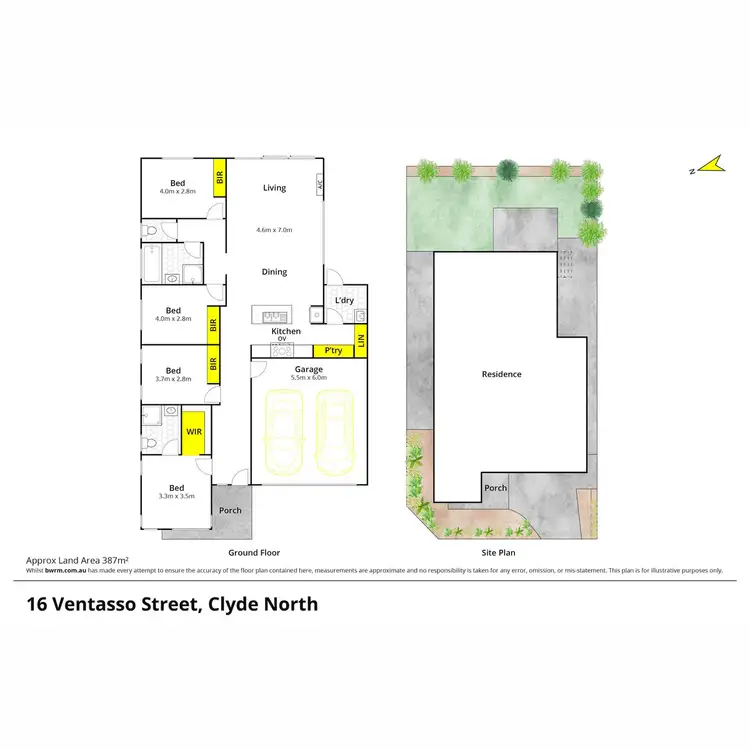Floorplan of Homely house listing, 16 Ventasso Street, Clyde North VIC 3978