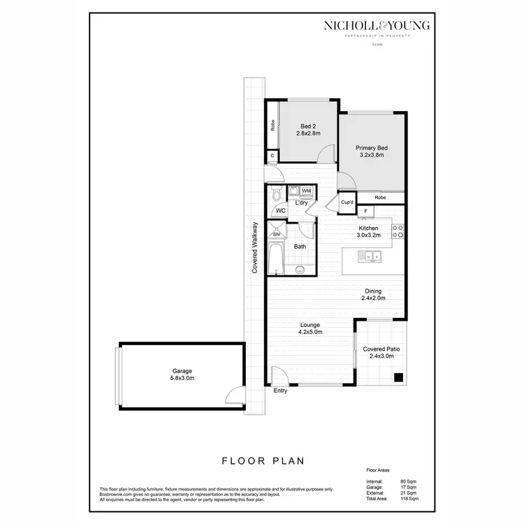 Floorplan of Homely apartment listing, 2/17 King Street, Buderim QLD 4556