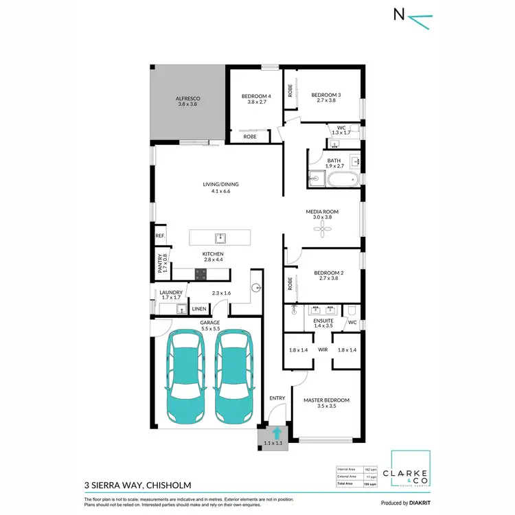 Floorplan of Homely house listing, 3 Sierra Way, Chisholm NSW 2322