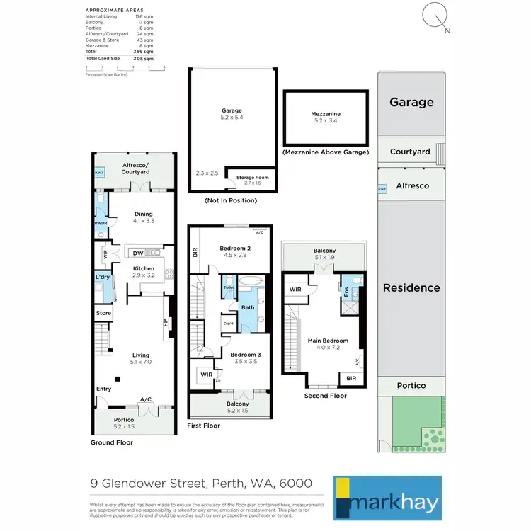 Floorplan of Homely house listing, 9A Glendower Street, Perth WA 6000