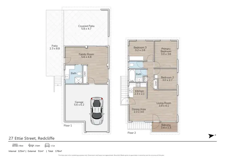 Floorplan of Homely house listing, 27 Ettie Street, Redcliffe QLD 4020
