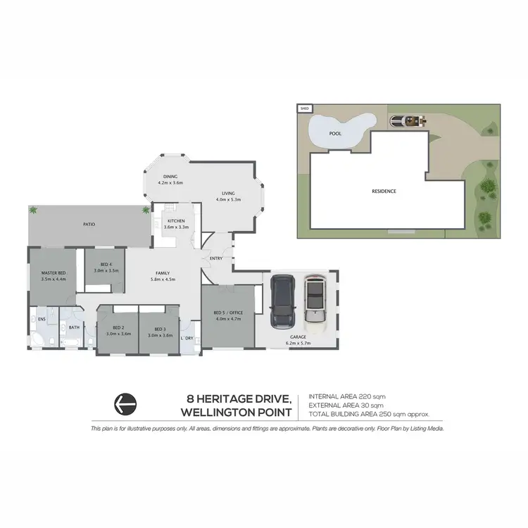 Floorplan of Homely house listing, 8 Heritage Drive, Wellington Point QLD 4160