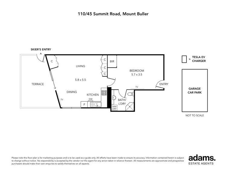 Floorplan of Homely apartment listing, 110/45 Summit Road, Mount Buller VIC 3723